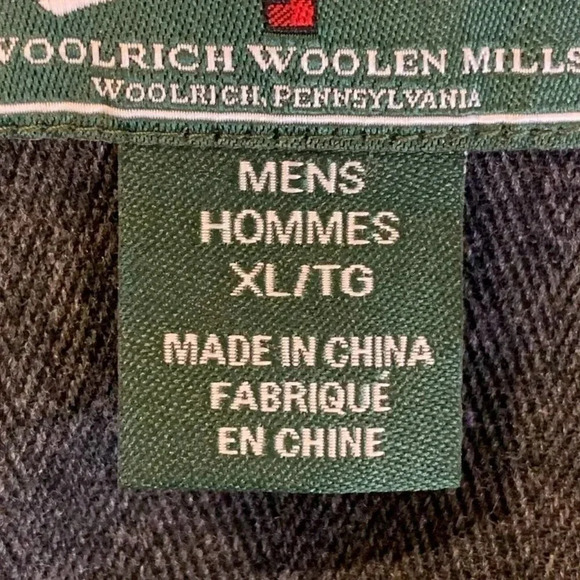 Woolrich Men's Tioga Charcoal Herringbone Water Unlined Jacket Size XL - Picture 8 of 14